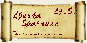 LJerka Spalović vizit kartica